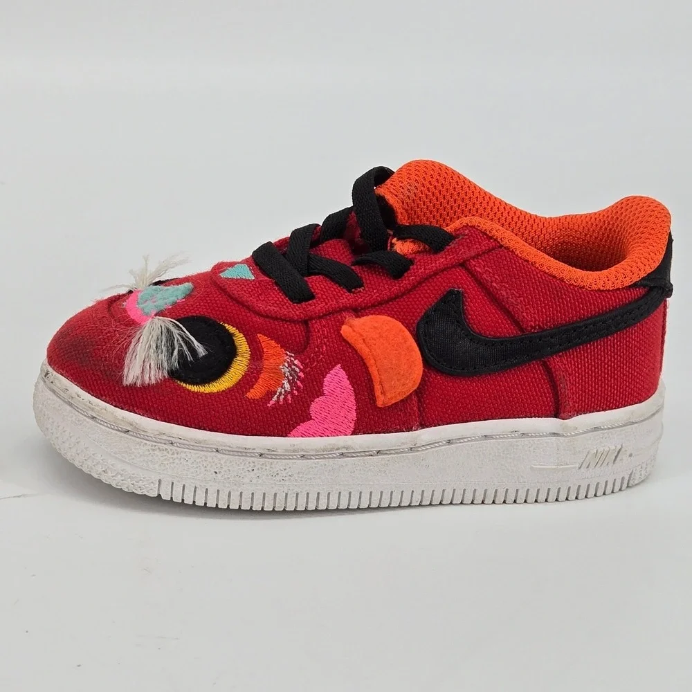 Nike Air Force 1 Low CNY Chinese New Year 2022‎ Tiger Toddler 7C Rare GUC